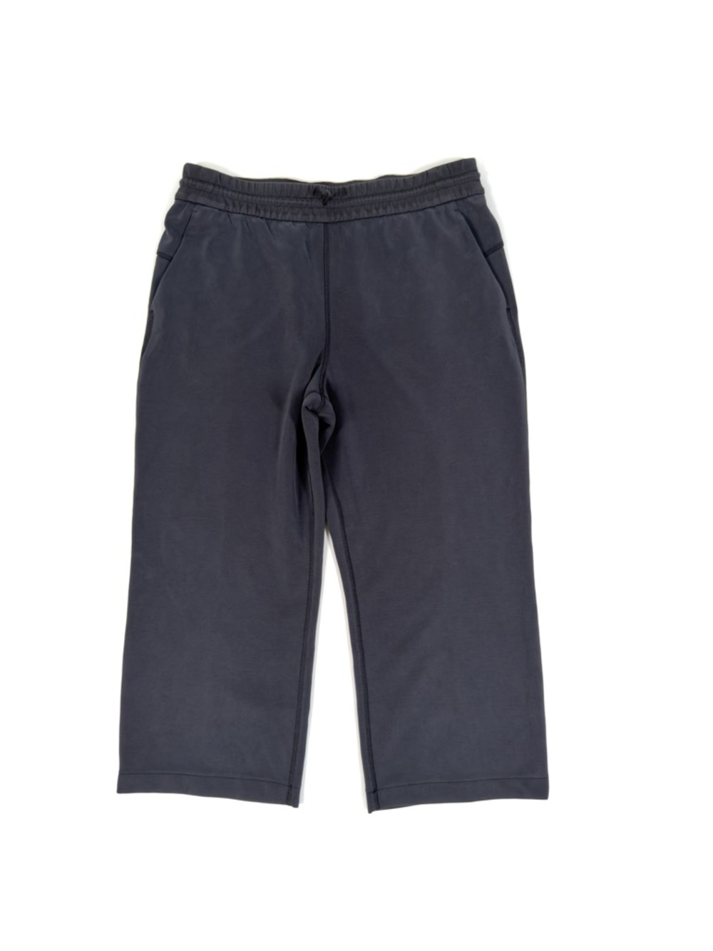 Lululemon High-Rise Straight-Leg Cropped Softstreme Pant Womens 12 Gray